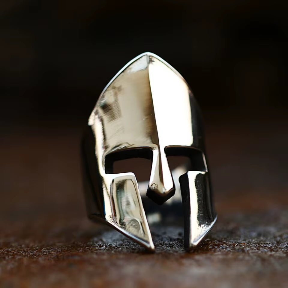 Warrior's Helm Stainless Steel Ring