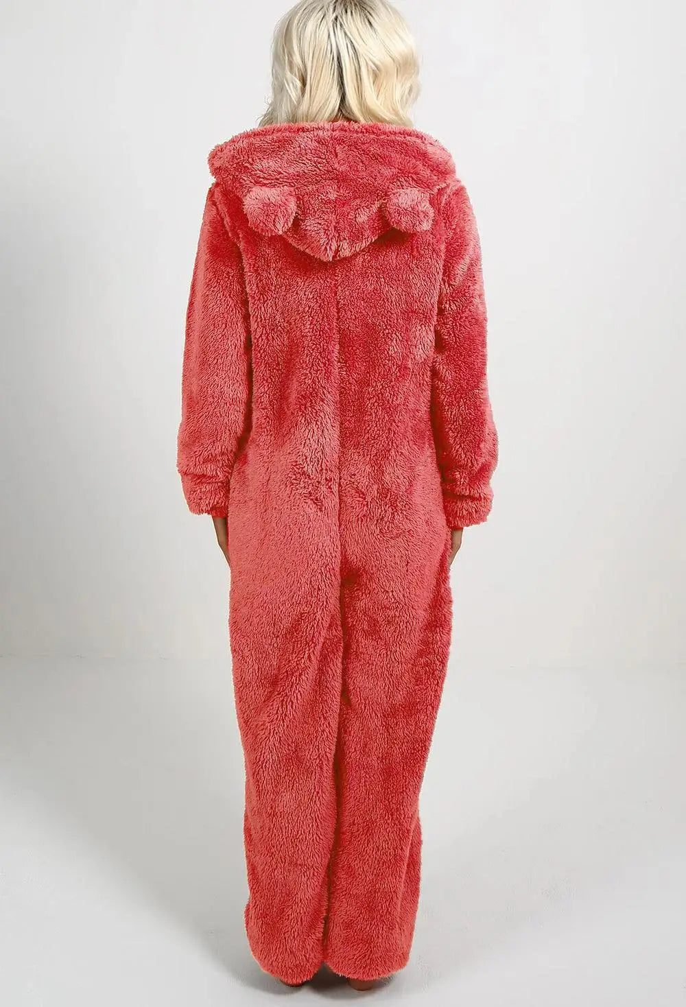 Teddy Sherpa Hooded Jumpsuit