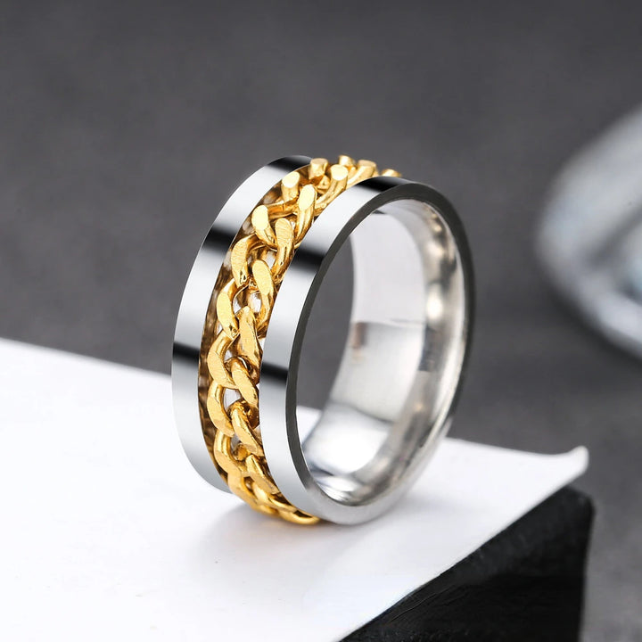 Revolve Curb Link Ring