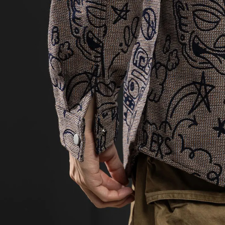 Ink Theory Graffiti Button-Up