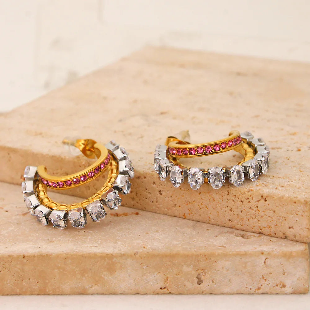 Spark Layer Hoop Earrings