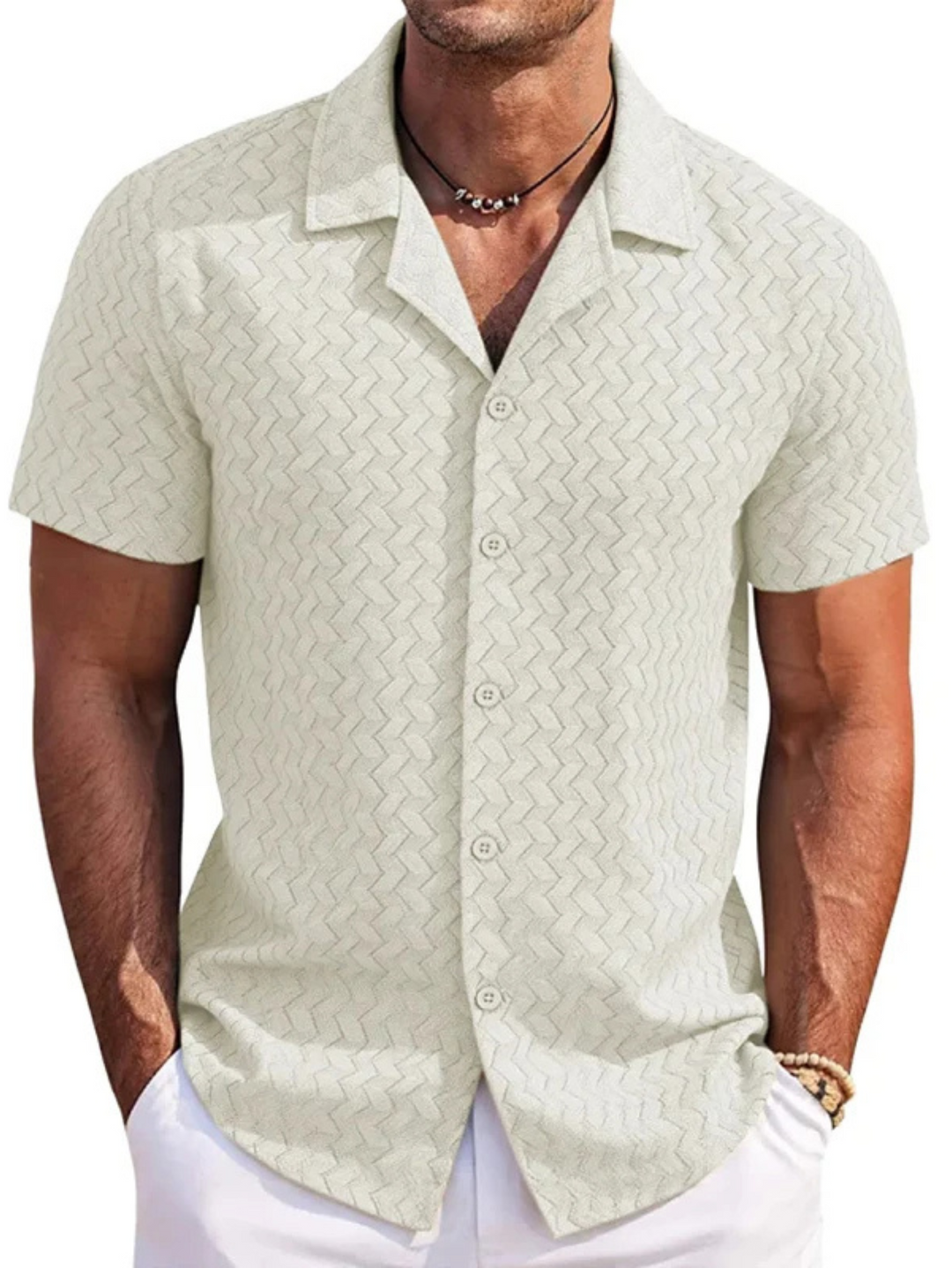 Cavetto Camp Collar Knit Shirt