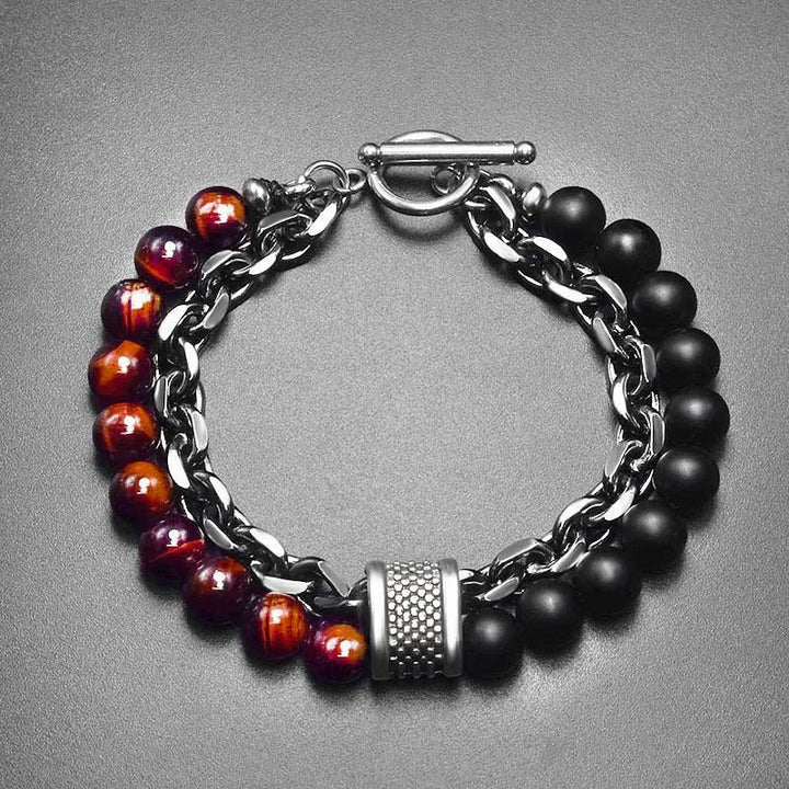 Orion Dual-Stone Chain Bracelet