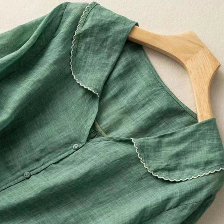 Willow Scallop Button-Up Shirt