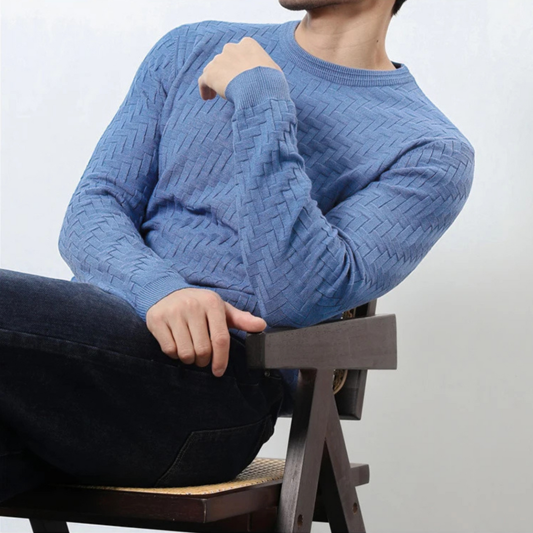 Montrel Woven Knit Pullover