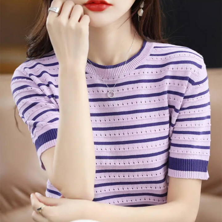 Madison Stripe Knit Tee