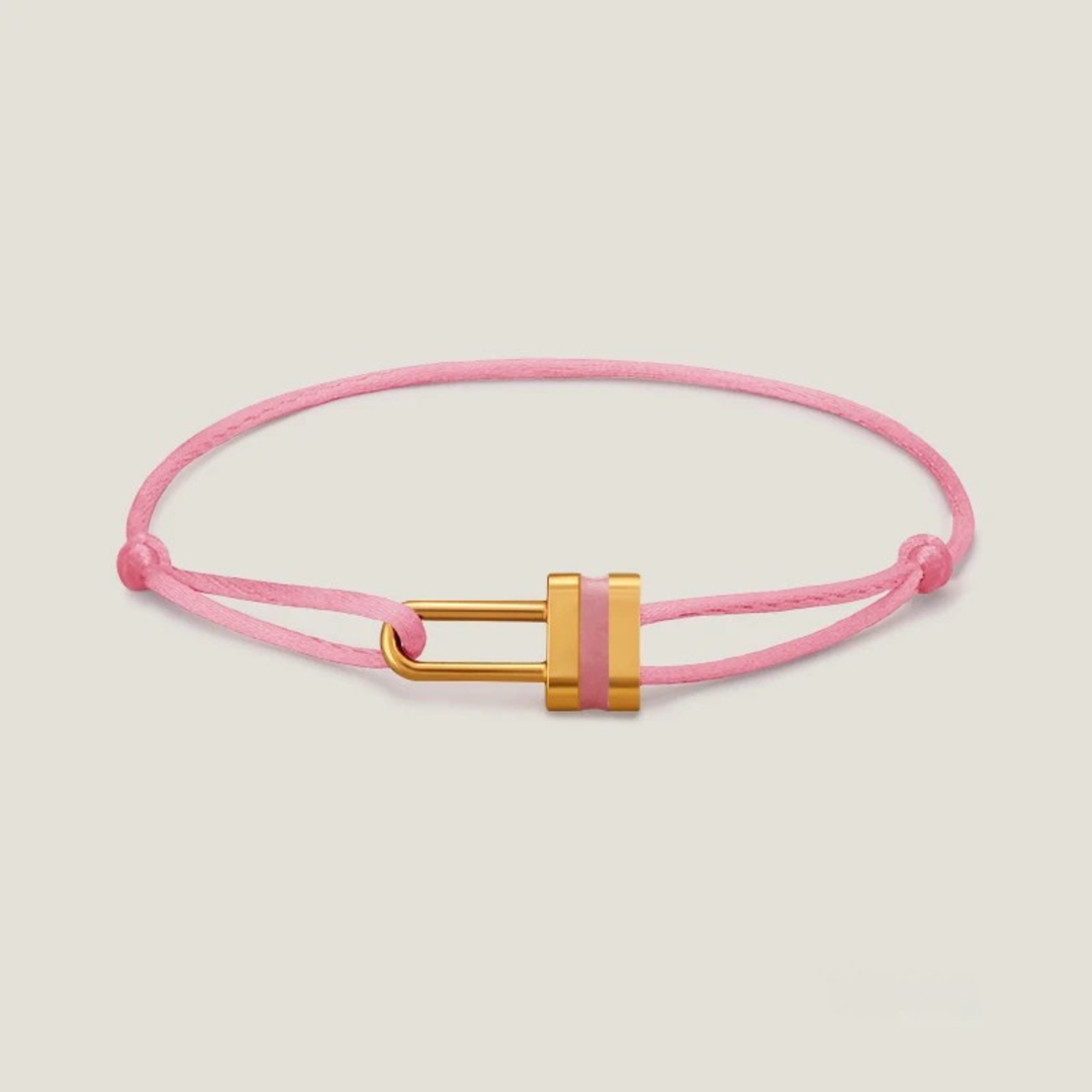 Lock Silk Rope Bracelet