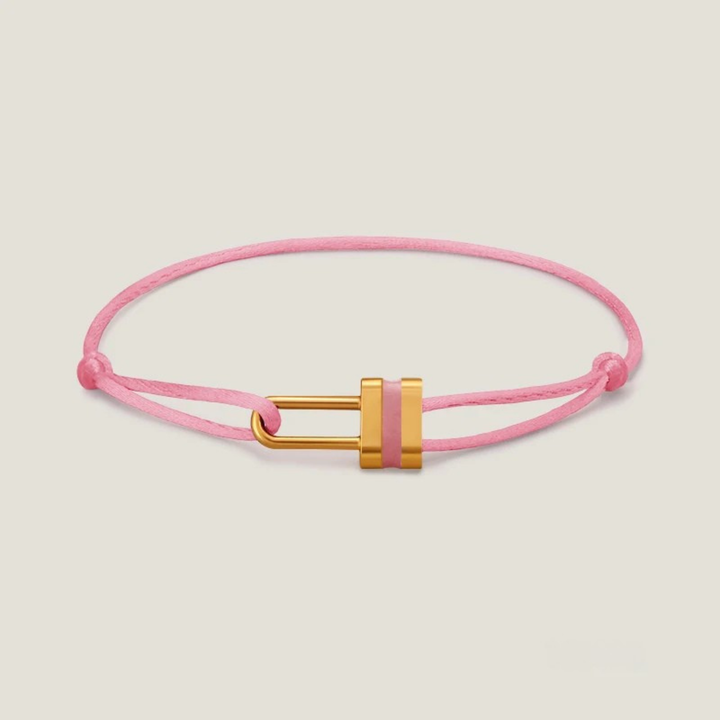 Lock Silk Rope Bracelet