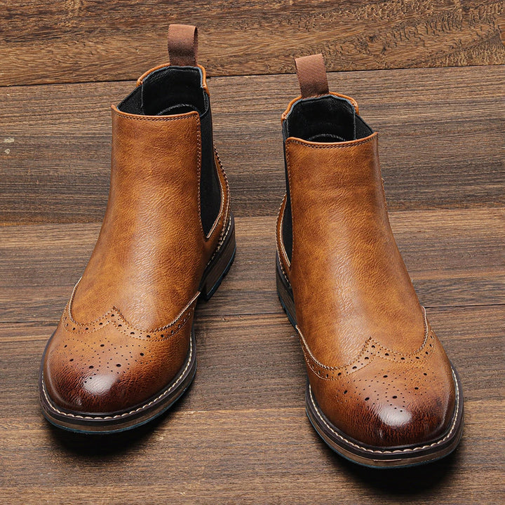 Regent Brogue Chelsea Boot