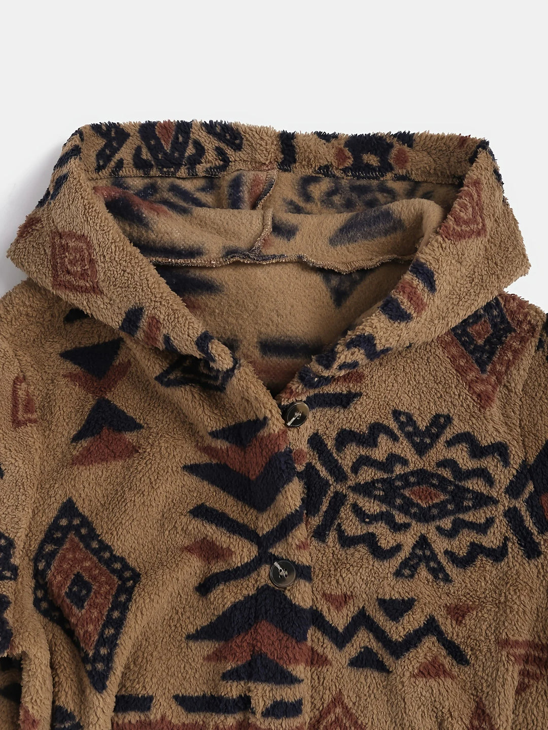 Navajo Hooded Fleece Coat
