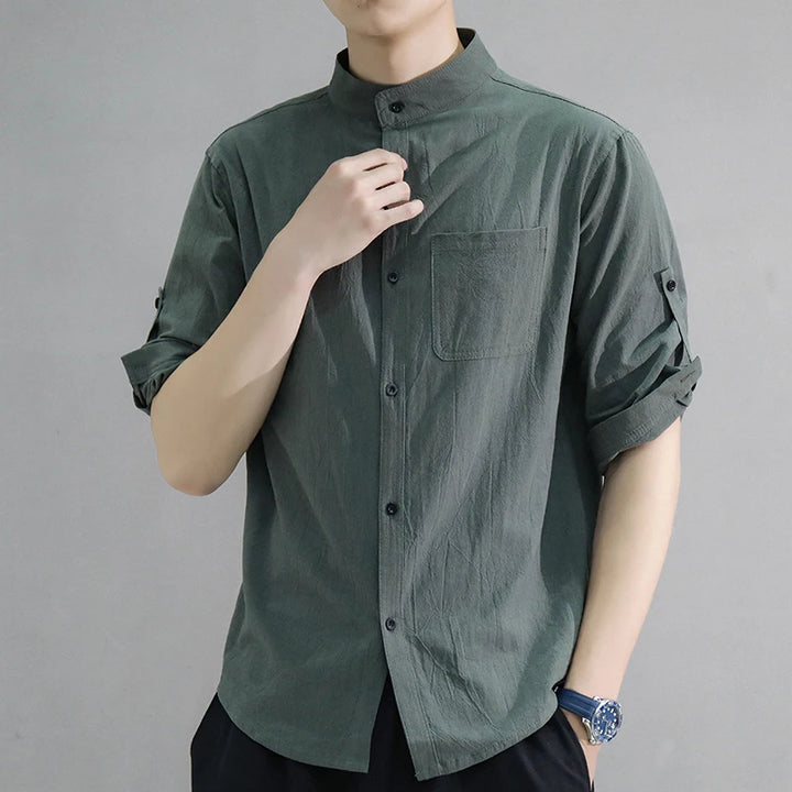Linen Button-Up Shirt