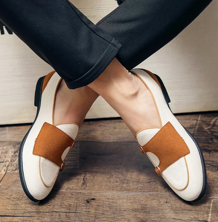Dalton Contrast Buckle Loafer