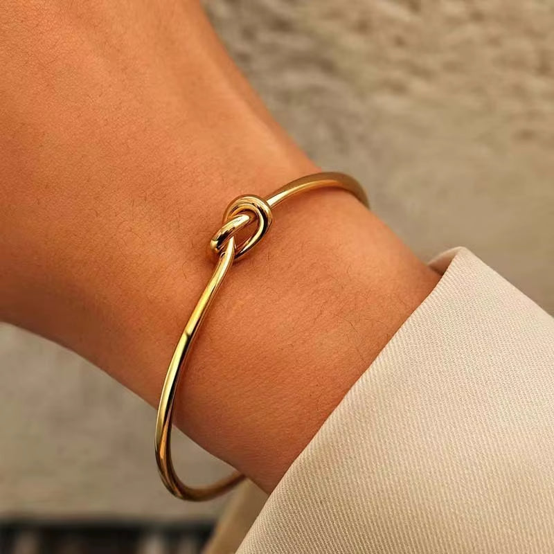 Eternal Knot Cuff Bracelet