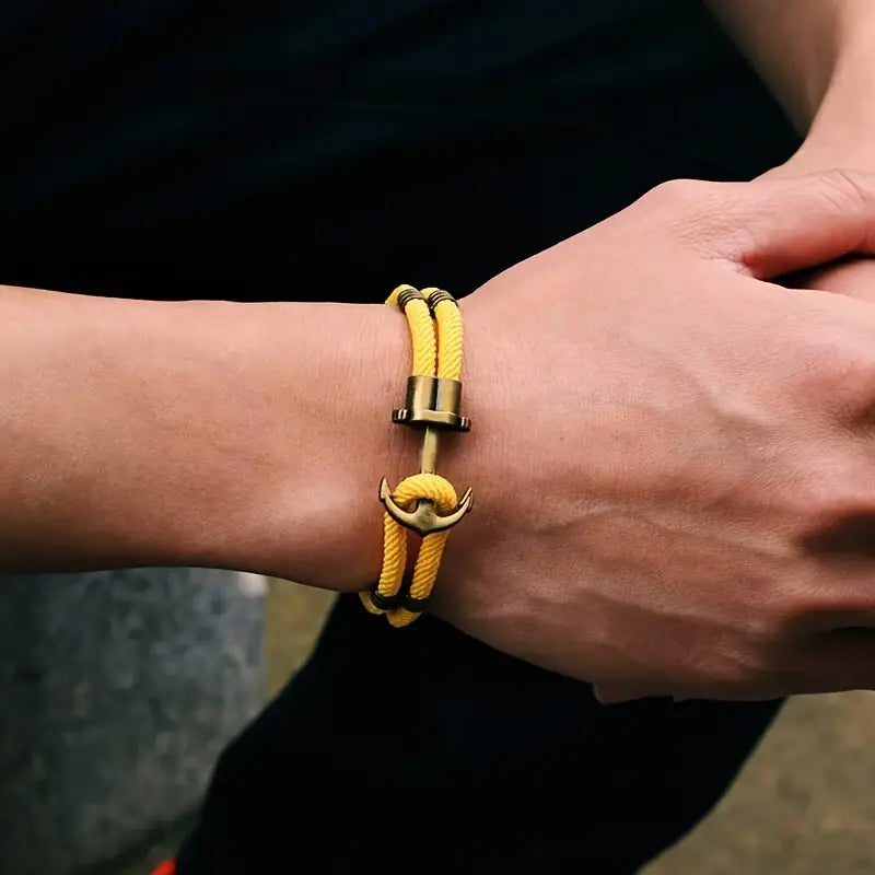 Voyager Anchor Rope Bracelet