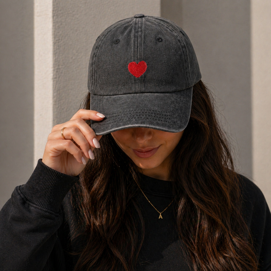 Heart Society Washed Cap