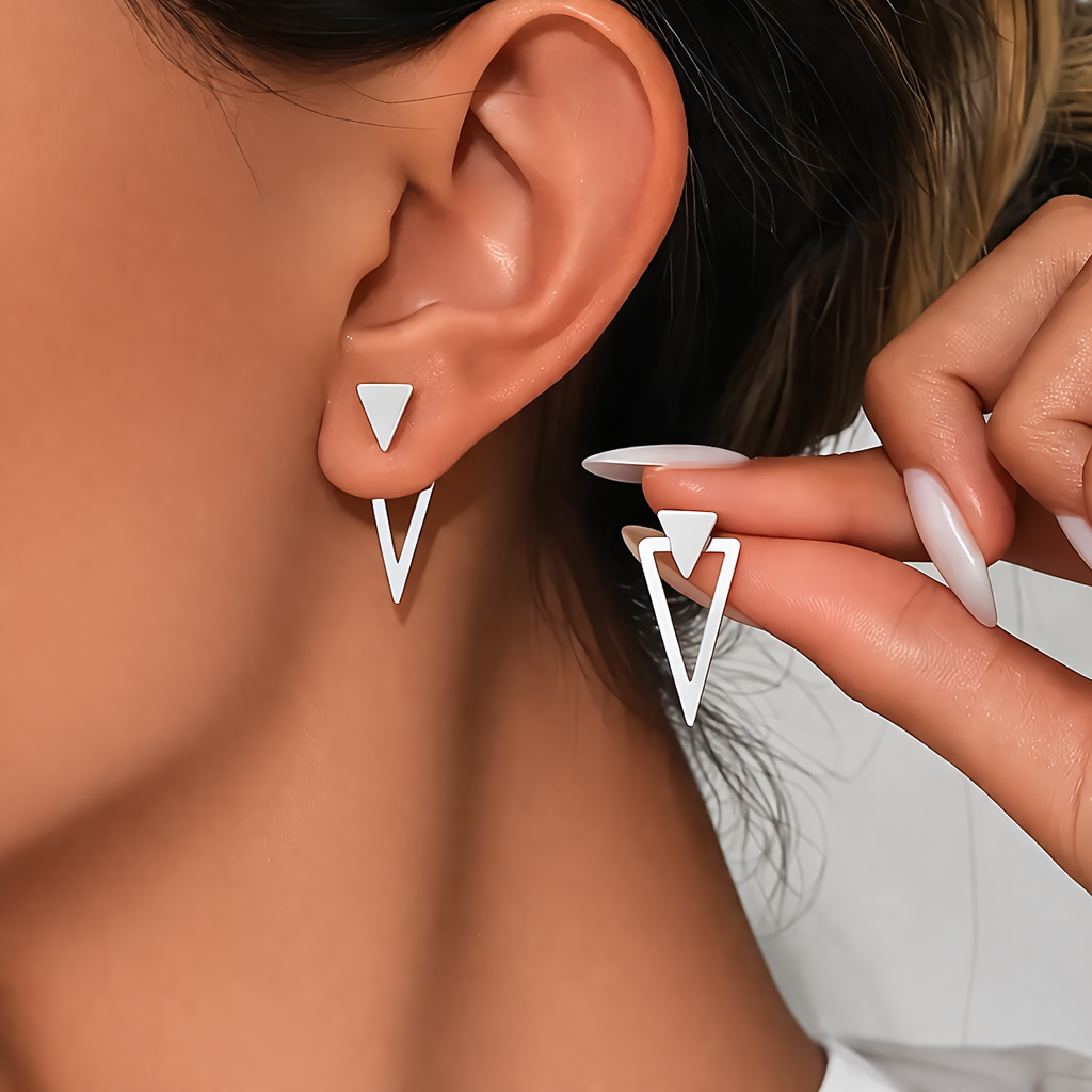 Triora Triangle Drop Earrings