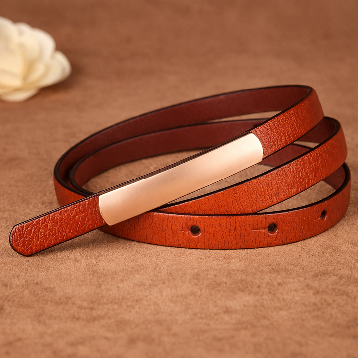 Maison Slim Leather Belt