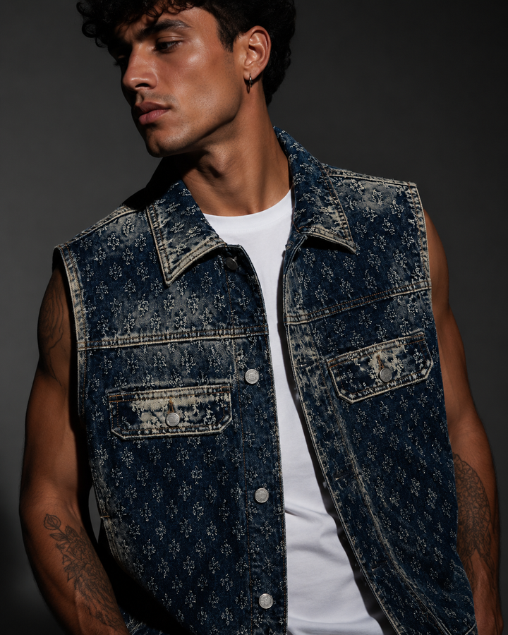 Riot Distressed Denim Set