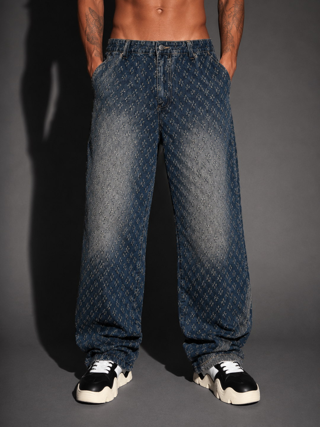 Riot Distressed Denim Set