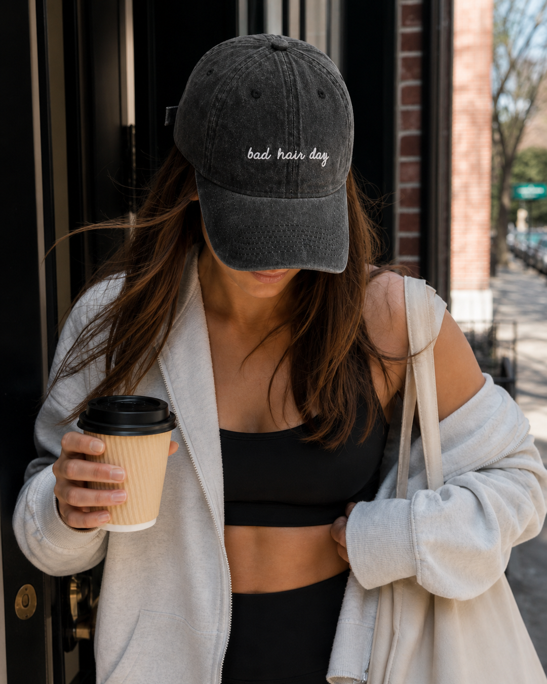 Bad Hair Day Washed Cap