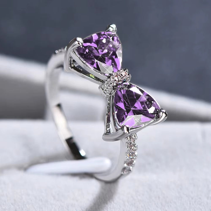 Ribbon Zircon Ring