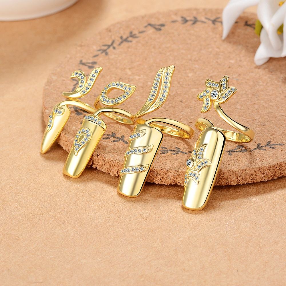 Heiress Wrap Nail Rings