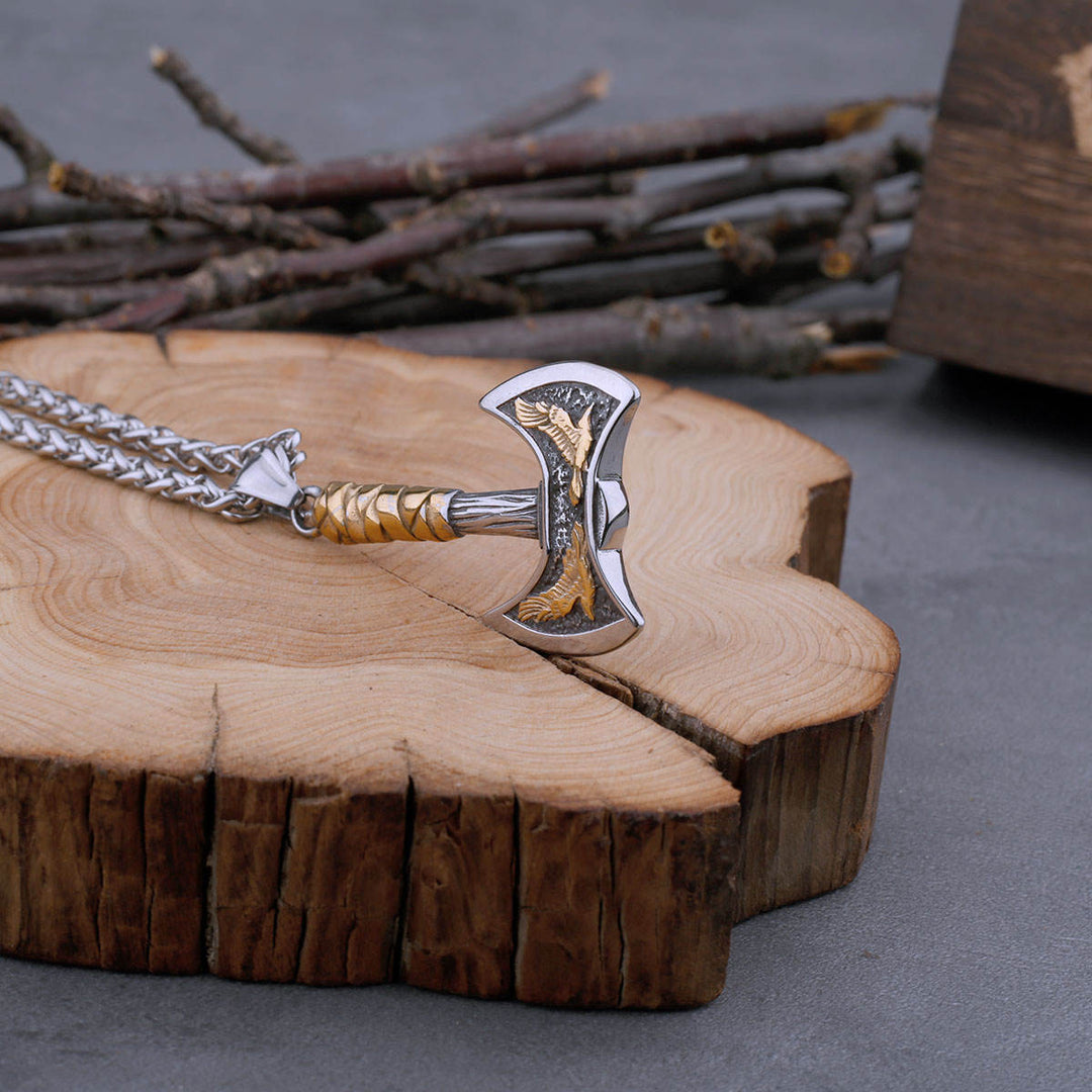 Viking Axe Pendant Necklace