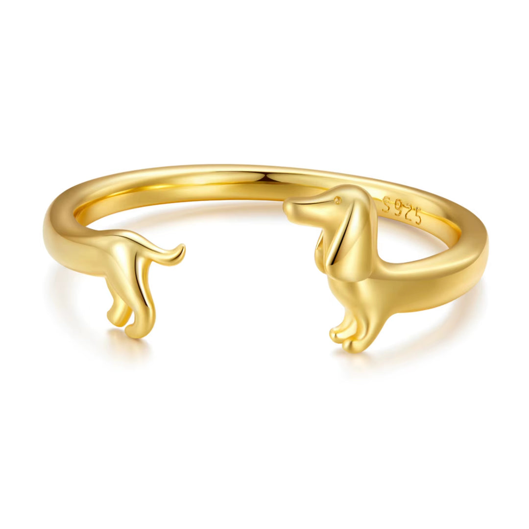 Dachshund Wrap Ring Set