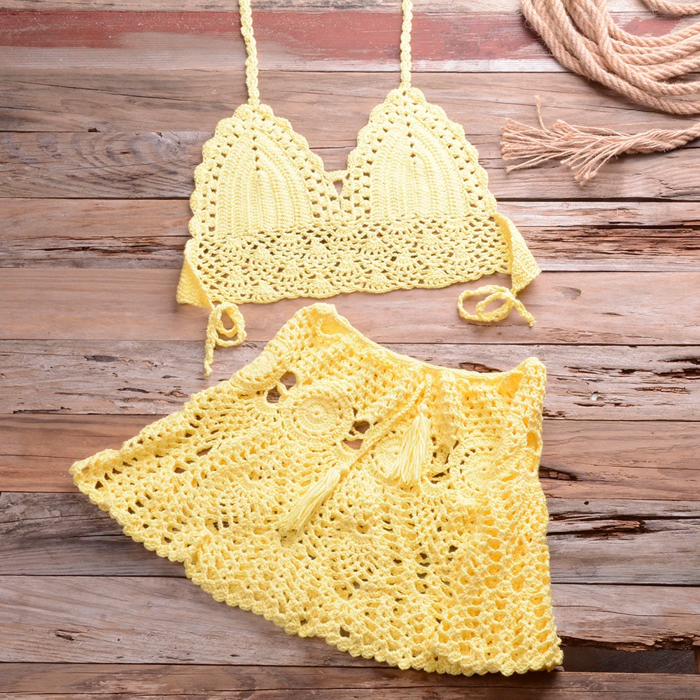 Riviera Crochet Bikini Set