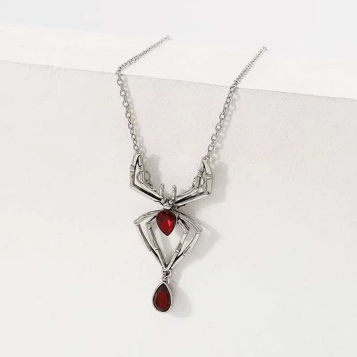 Black Widow Pendant Necklace