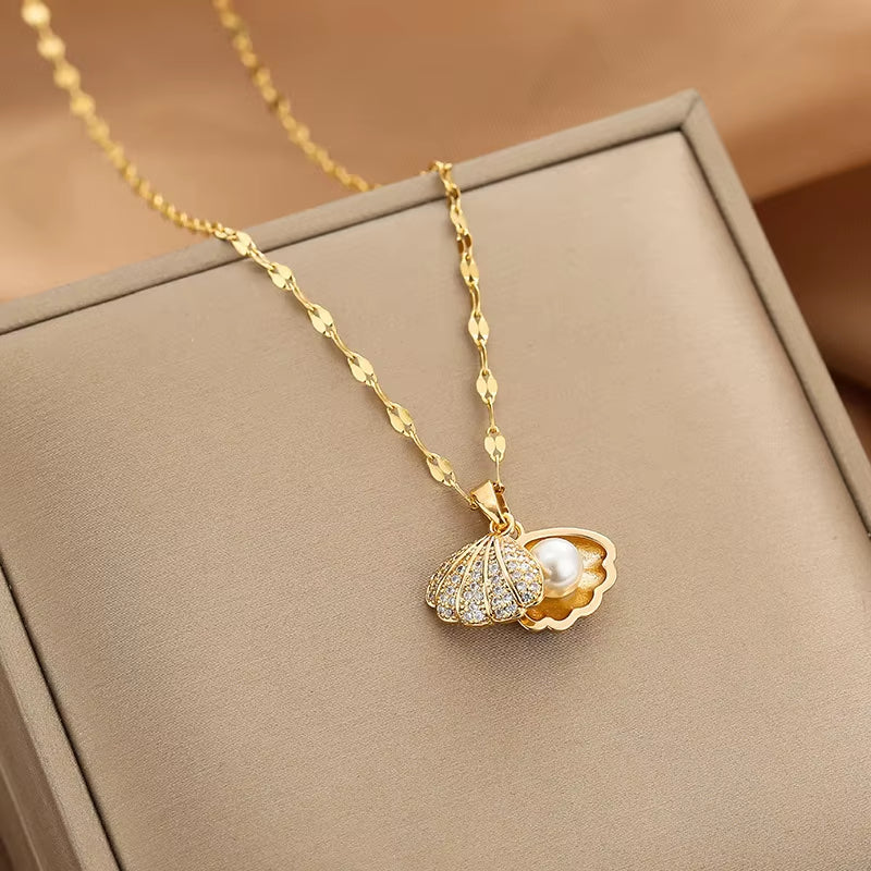 Secret Pearl Locket Necklace