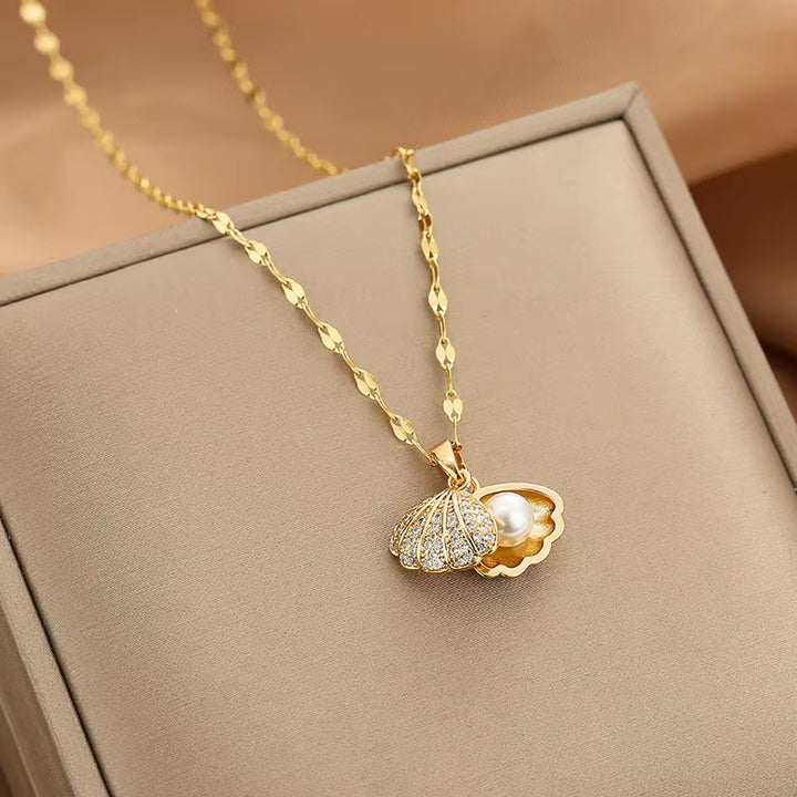 Secret Pearl Locket Necklace
