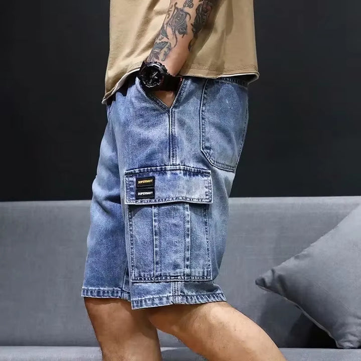 District Denim Cargo Short