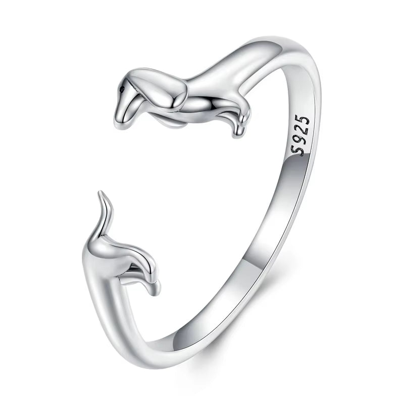 Dachshund Wrap Ring Set