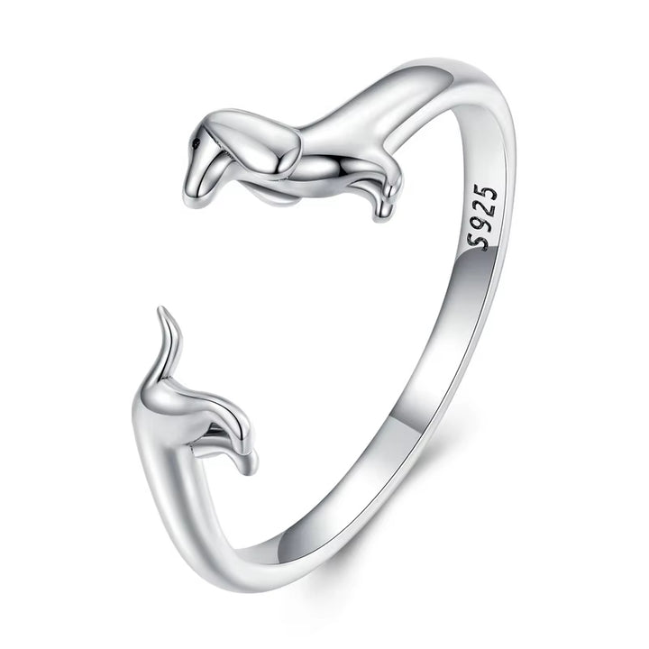 Dachshund Wrap Ring Set
