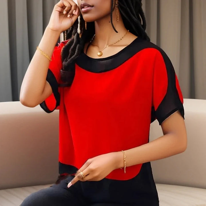 Essence Contrast Satin Top