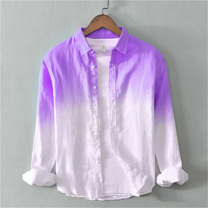 Bayside Gradient Linen Button Up