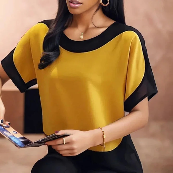 Essence Contrast Satin Top