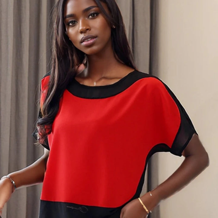Essence Contrast Satin Top