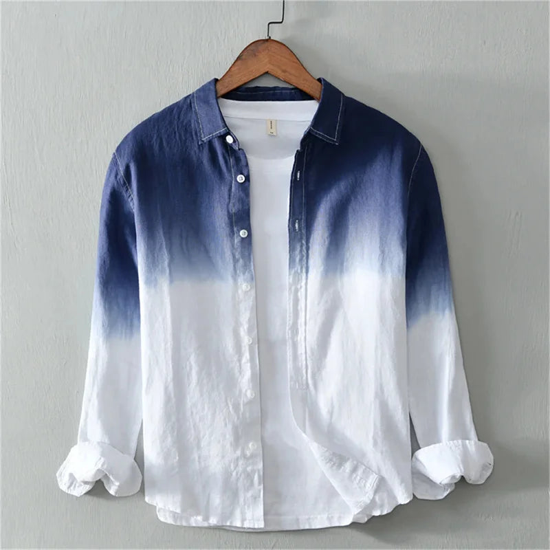 Bayside Gradient Linen Button Up