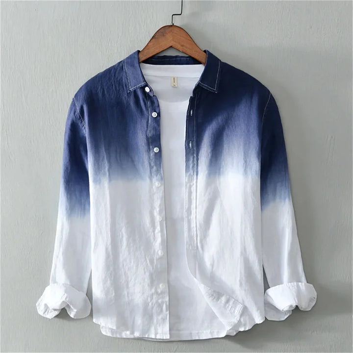 Bayside Gradient Linen Button Up