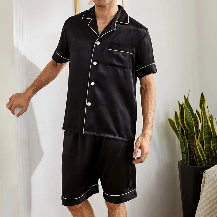Midnight Satin Sleep-Set