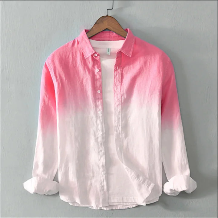 Bayside Gradient Linen Button Up