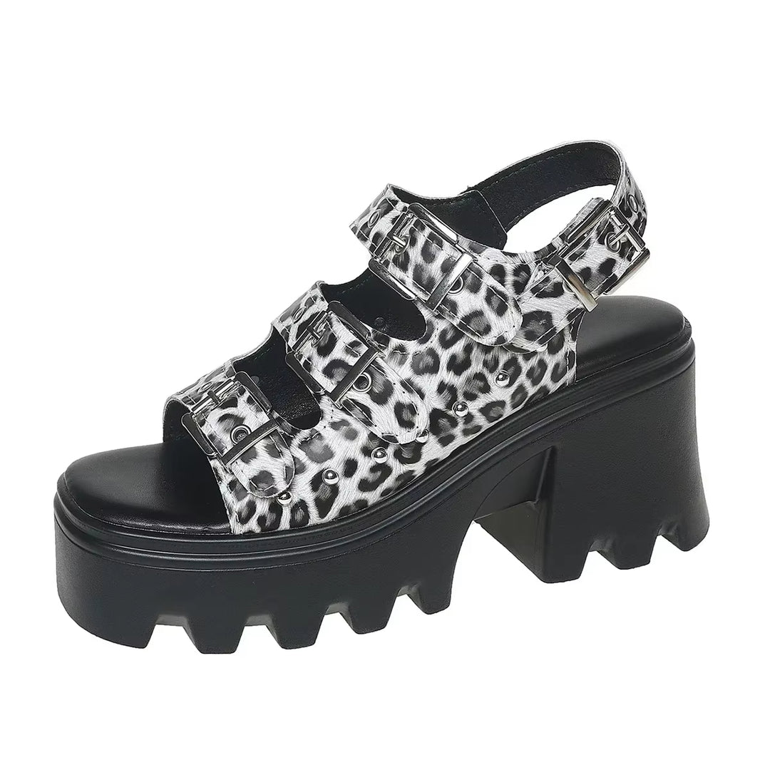 Monolithe Platform Buckle Sandals