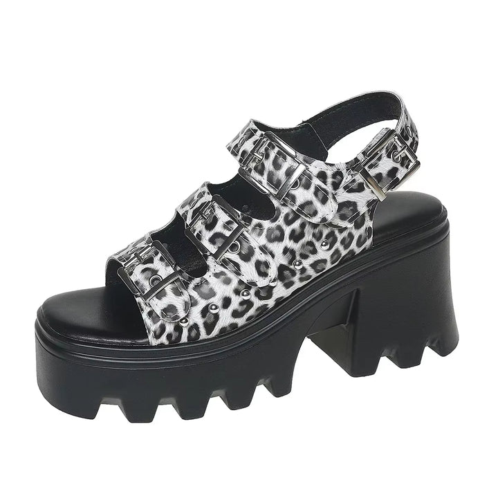 Monolithe Platform Buckle Sandals