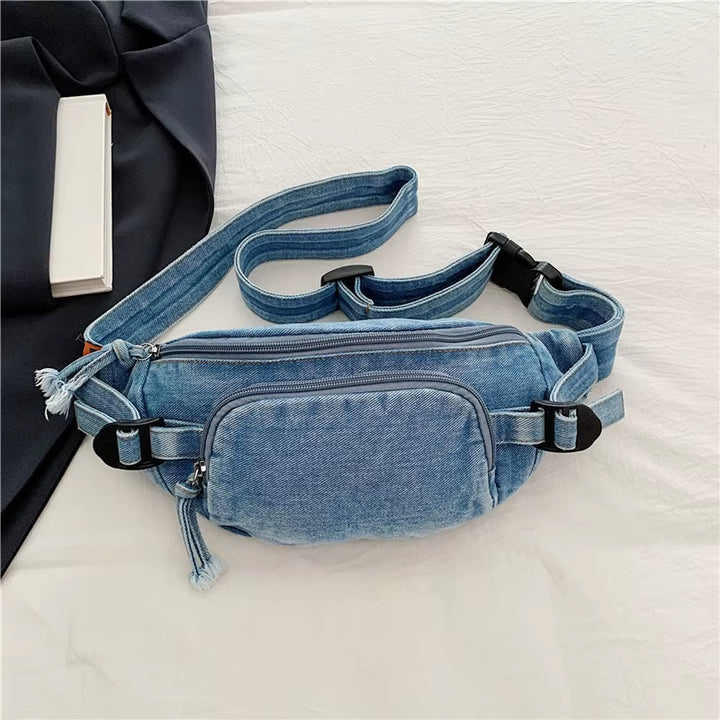 Avalon Washed Denim Sling Bag