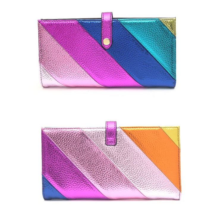Aurora Gleam Striped Wallet