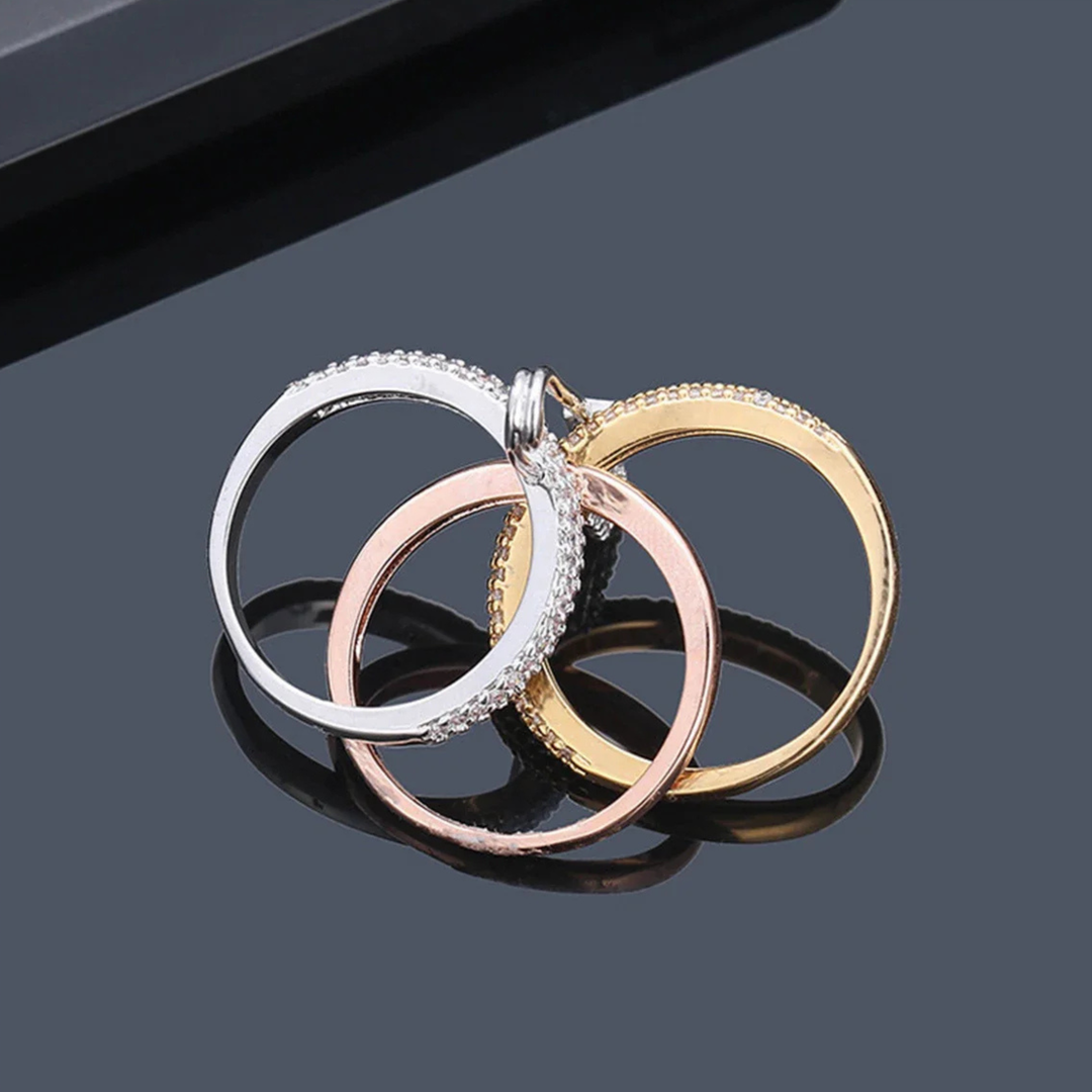 Pavé Pin-Lock Ring