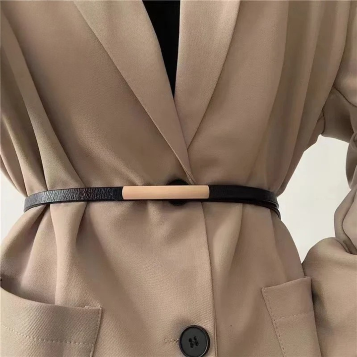 Maison Slim Leather Belt