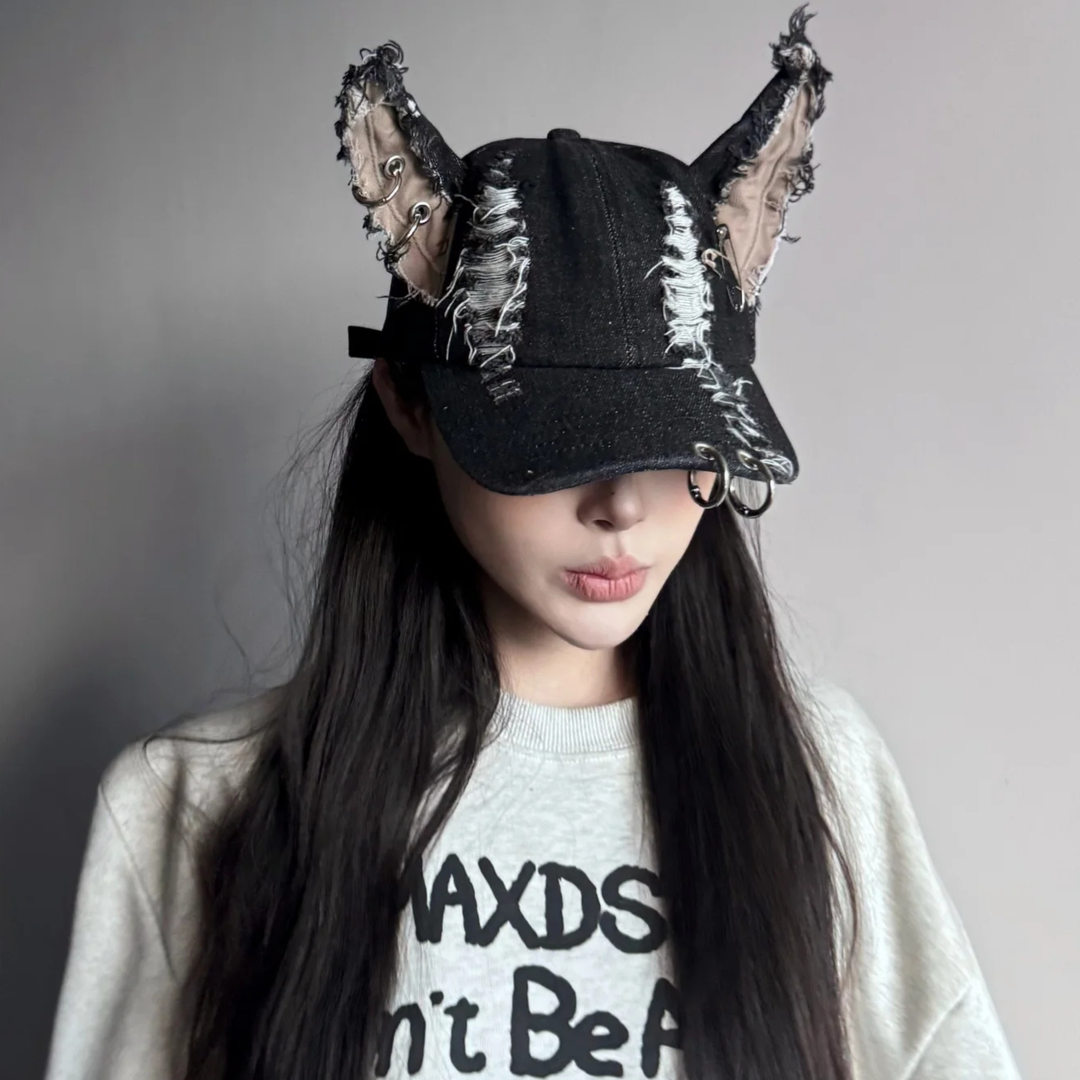 Riot Distressed Denim Cap